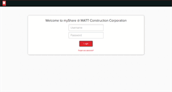 Desktop Screenshot of myshare.mattconstruction.com